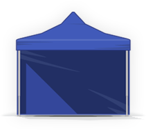 Gyorsan összecsukható party sátor - Alumínium hexa50